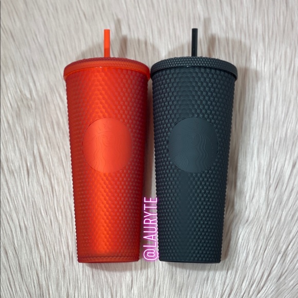 Starbucks Red and Black Studded Tumblers
